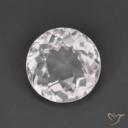 1.61ct 자연스러운 라이트 핑크 모르가나이트, 둥근, VS