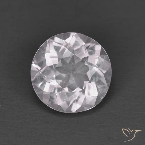1.24ct 자연스러운 라이트 핑크 모르가나이트, 둥근, VS