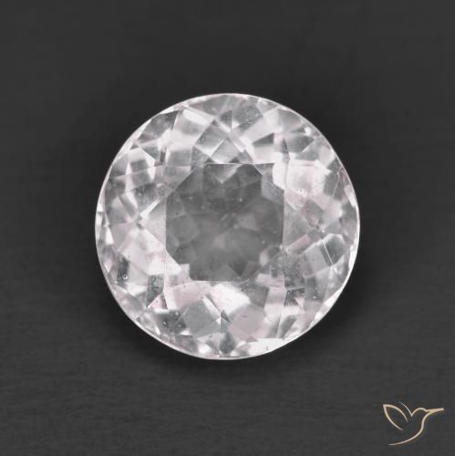 1.68ct 자연스러운 라이트 핑크 모르가나이트, 둥근, VS