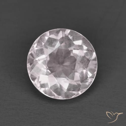 1.38ct 자연스러운 라이트 핑크 모르가나이트, 둥근, VS