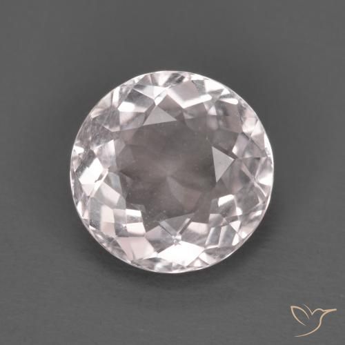1.52ct 자연스러운 라이트 핑크 모르가나이트, 둥근, VVS-VS