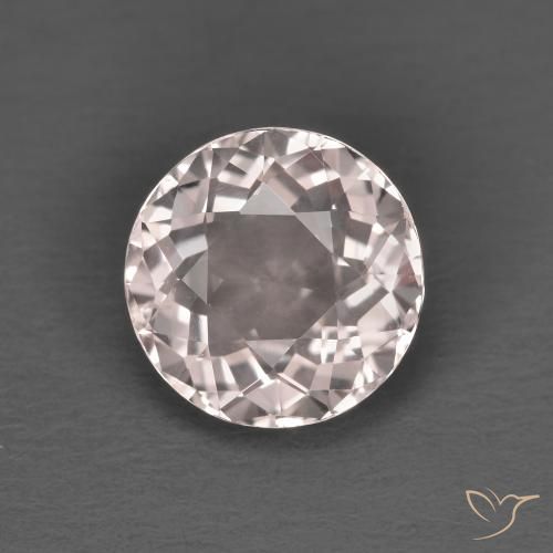 1.44ct 자연스러운 라이트 핑크 모르가나이트, 둥근, VVS-VS