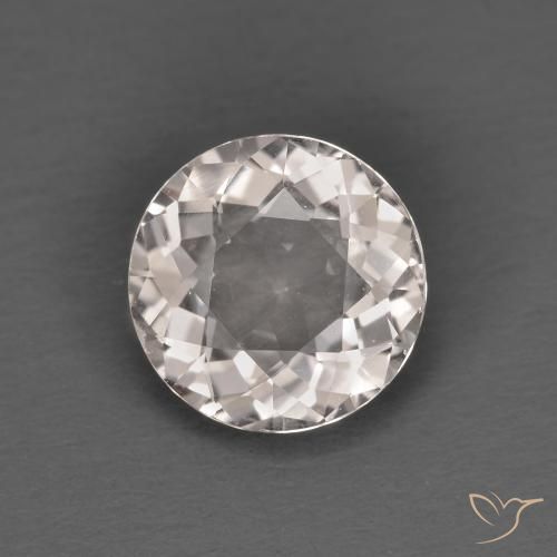 1.28ct 자연스러운 새먼 핑크 모르가나이트, 둥근, VVS-VS