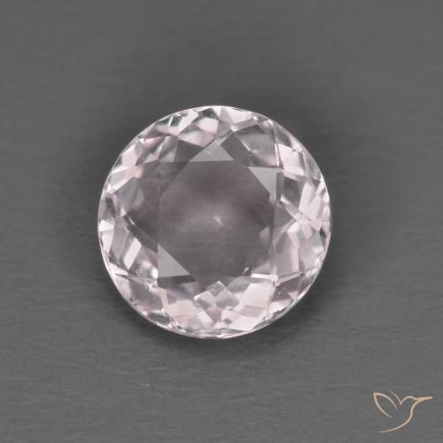 1.22ct 자연스러운 라이트 핑크 모르가나이트, 둥근, VVS-VS