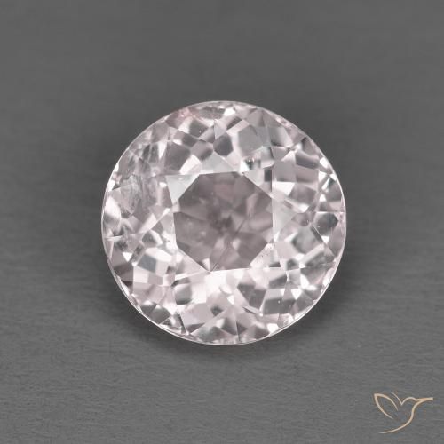 1.52ct 자연스러운 라이트 핑크 모르가나이트, 둥근, VS