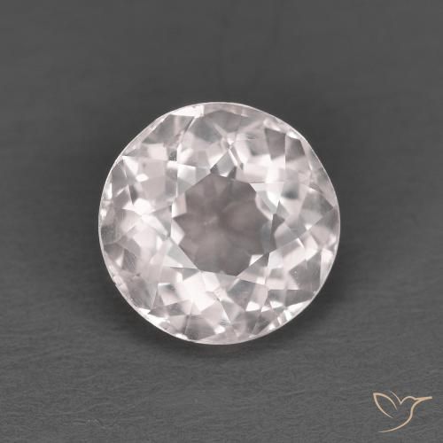 1.47ct 자연스러운 라이트 핑크 모르가나이트, 둥근, VS
