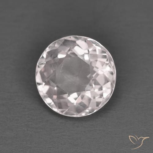 1.23ct 자연스러운 라이트 핑크 모르가나이트, 둥근, VS