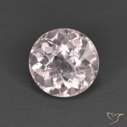 1.73ct 자연스러운 베리 라이트 로즈 핑크 모르가나이트, 둥근, VVS-VS