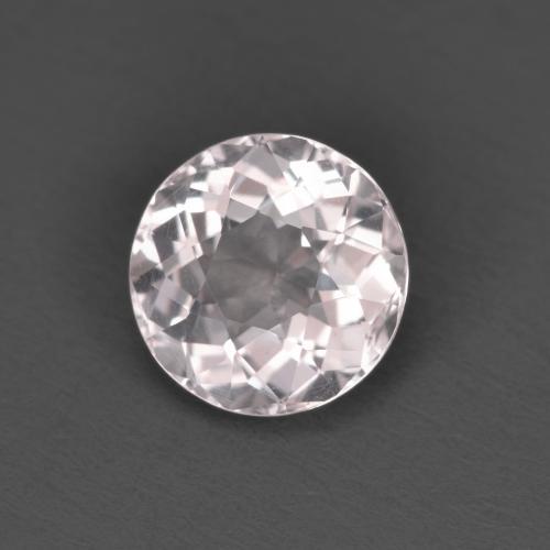 1.33캐럿 천연 플라밍고 핑크 모가나이트, 라운드 컷, 7.36 mm, VVS-VS