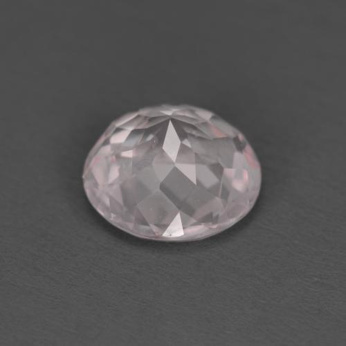1.33캐럿 천연 플라밍고 핑크 모가나이트, 라운드 컷, 7.36 mm, VVS-VS