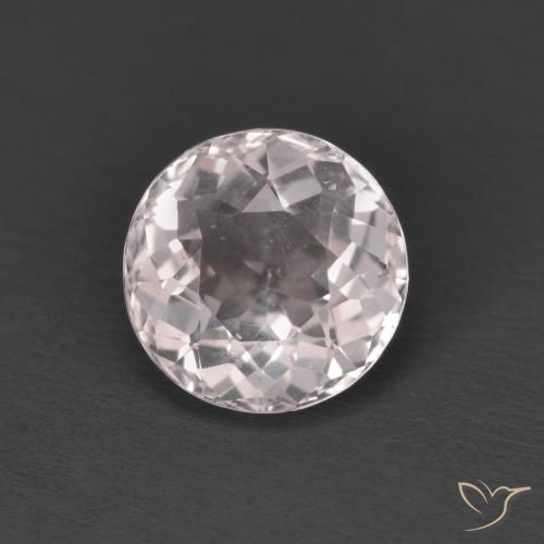 1.47ct 자연스러운 라이트 핑크 모르가나이트, 둥근, VS