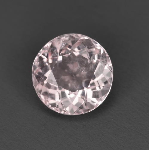 1.60캐럿 천연 플라밍고 핑크 모가나이트, 라운드 컷, 7.78 mm, VS