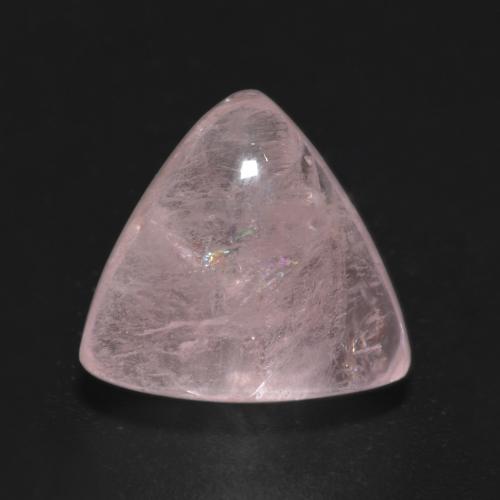 5.55캐럿 천연 로즈 핑크 모가나이트, 트릴리언, 12.4×11.8 mm, 투명한
