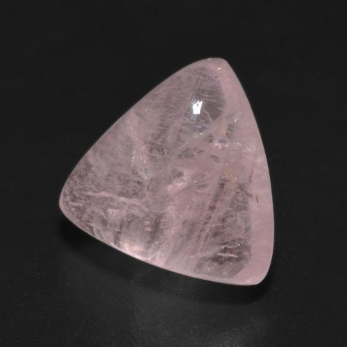 5.55캐럿 천연 로즈 핑크 모가나이트, 트릴리언, 12.4×11.8 mm, 투명한