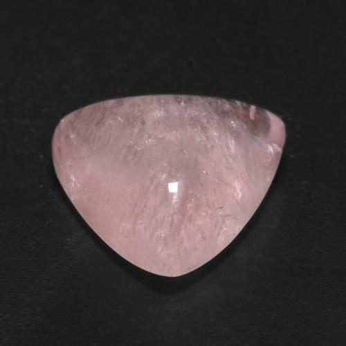 5.55캐럿 천연 로즈 핑크 모가나이트, 트릴리언, 12.4×11.8 mm, 투명한