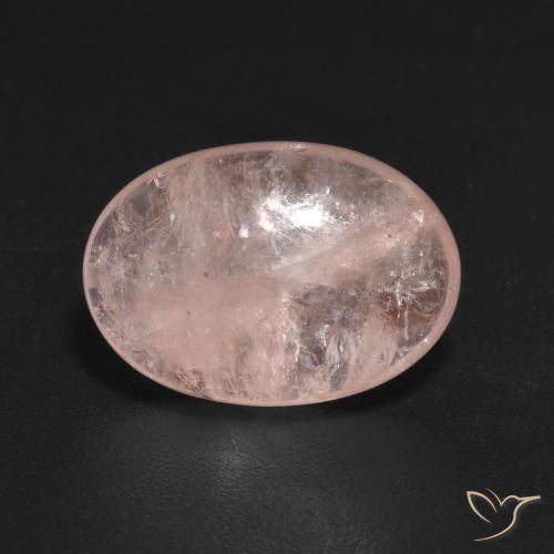 4.90ct 자연스러운 미디엄 핑크 모르가나이트, 타원형, 투명한