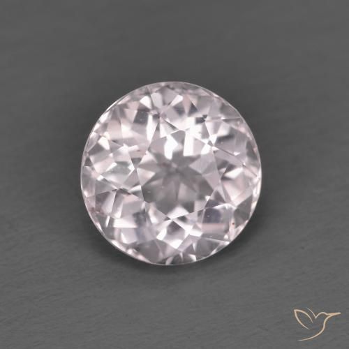 1.34ct 자연스러운 베리 라이트 로즈 핑크 모르가나이트, 둥근, VVS-VS