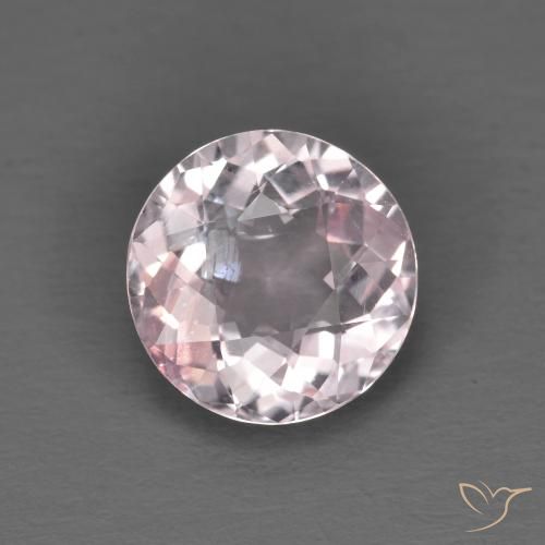 1.24ct 자연스러운 베리 라이트 로즈 핑크 모르가나이트, 둥근, VS-SI