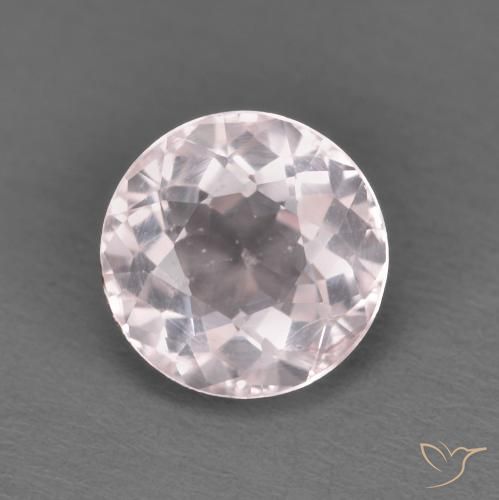 1.43ct 자연스러운 라이트 핑크 모르가나이트, 둥근, VVS-VS