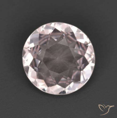1.16ct 자연스러운 라이트 핑크 모르가나이트, 둥근, VVS