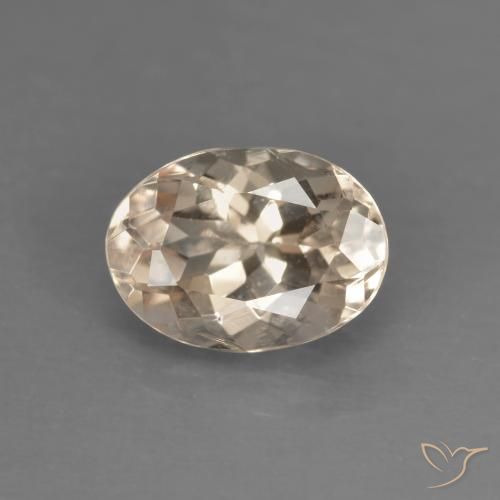 1.08ct 자연스러운 새먼 핑크 모르가나이트, 타원형, VVS-VS