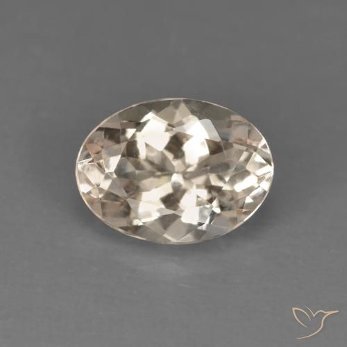 1.03ct 자연스러운 새먼 핑크 모르가나이트, 타원형, VVS-VS