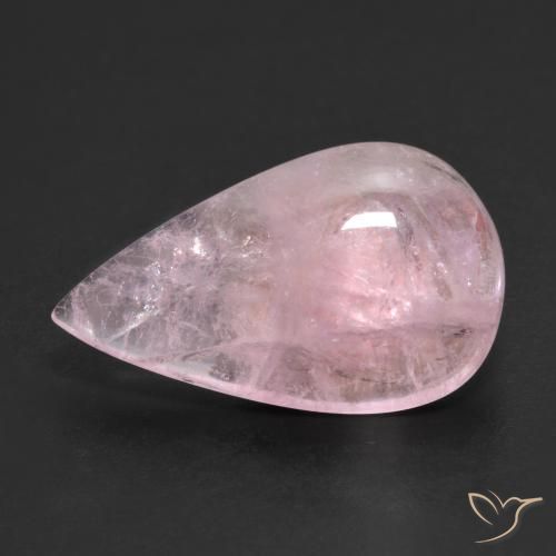 8.04ct 자연스러운 라이트 핑크 모르가나이트, 배 모양, 투명한