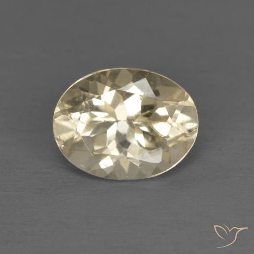 1.17ct 자연스러운 라이트 골든 모르가나이트, 타원형, VVS-VS