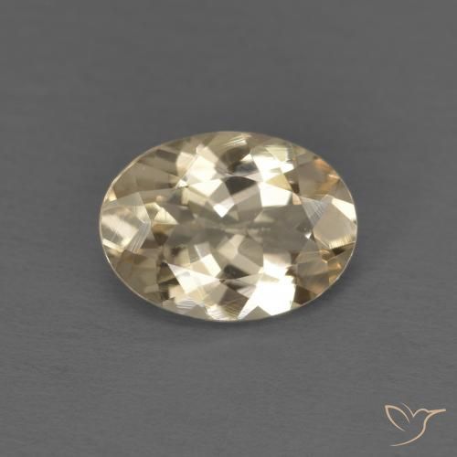 0.96ct 자연스러운 라이트 골드 모르가나이트, 타원형, VVS-VS