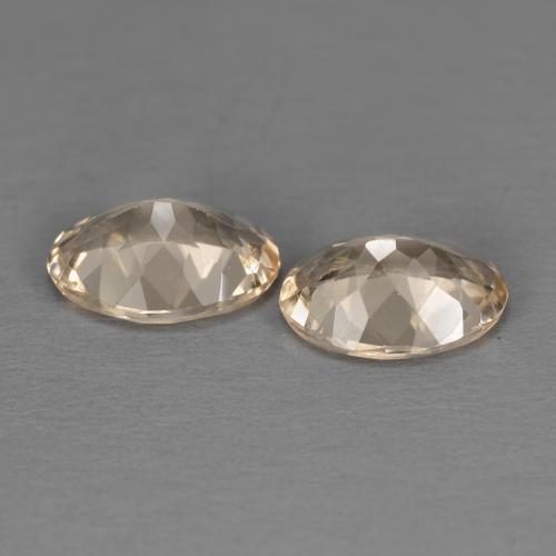 1.78캐럿 천연 라이트 오렌지 모가나이트 보석, 타원형 컷, 8×5.8 mm, VVS-VS