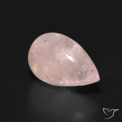 2.43ct 자연스러운 라이트 핑크 모르가나이트, 배 모양, 투명한