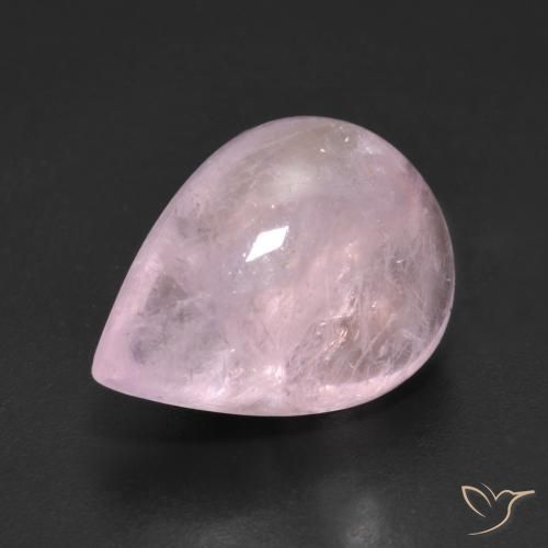 7.89ct 자연스러운 라이트 핑크 모르가나이트, 배 모양, 투명한