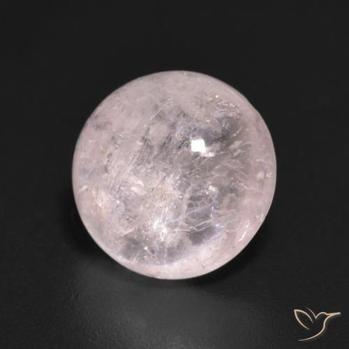 2.82ct 자연스러운 플라밍고 핑크 모르가나이트, 둥근, 투명한