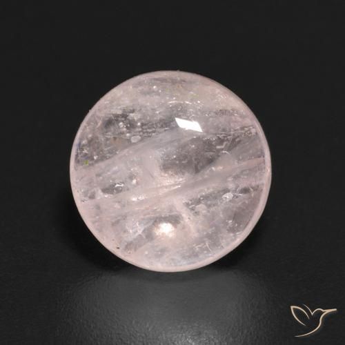 1.90ct 자연스러운 라이트 핑크 모르가나이트, 둥근, 투명한