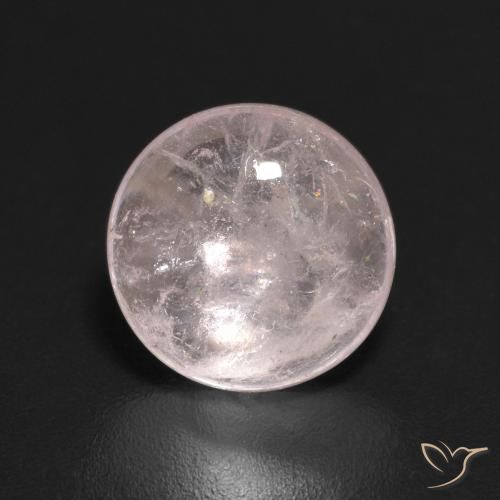 1.82ct 자연스러운 라이트 핑크 모르가나이트, 둥근, 투명한