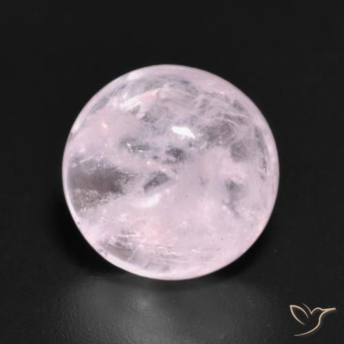 4.64ct 자연스러운 라이트 피치 로즈 모르가나이트, 둥근, 투명한