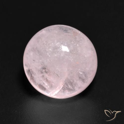 3.36ct 자연스러운 로즈 핑크 모르가나이트, 둥근, 투명한