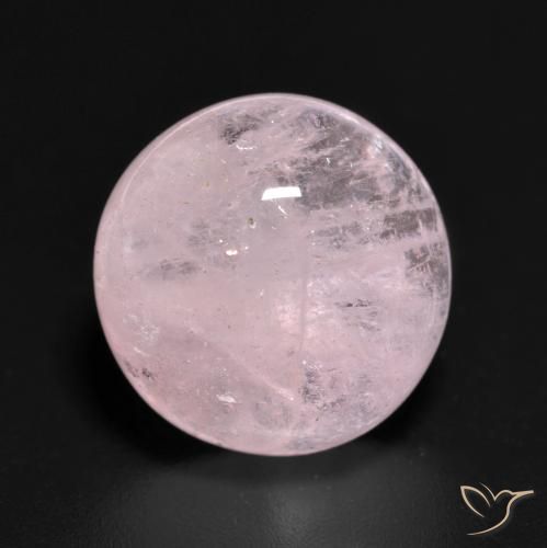 7.24ct 자연스러운 라이트 피치 로즈 모르가나이트, 둥근, 투명한