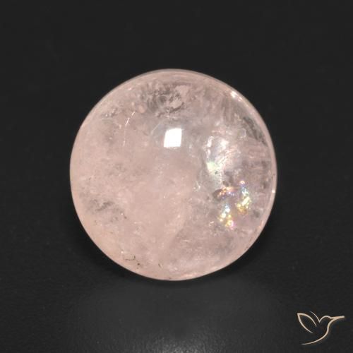 2.80ct 자연스러운 라이트 핑크 모르가나이트, 둥근, 투명한