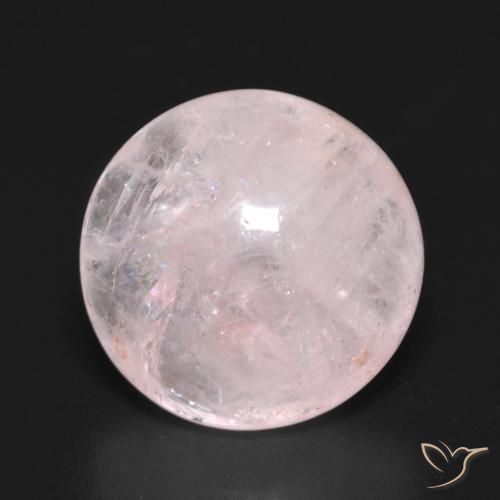 9.00ct 자연스러운 베리 라이트 로즈 핑크 모르가나이트, 둥근, 투명한