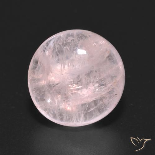 5.25ct 자연스러운 코랄 핑크 모르가나이트, 둥근, 투명한