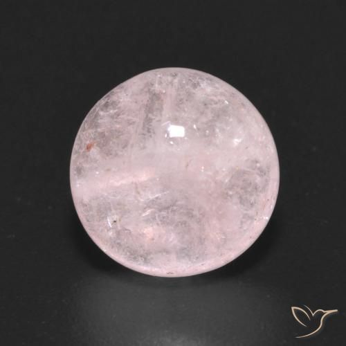 2.90ct 자연스러운 코랄 핑크 모르가나이트, 둥근, 투명한