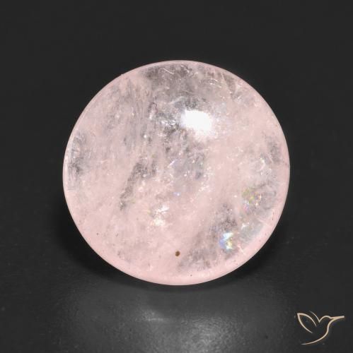 5.69ct 자연스러운 라이트 핑크 모르가나이트, 둥근, 투명한
