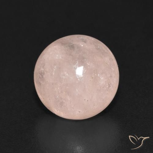 2.29ct 자연스러운 라이트 핑크 모르가나이트, 둥근, 투명한
