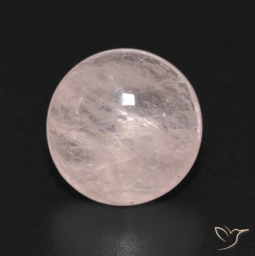 3.59ct 자연스러운 라이트 핑크 모르가나이트, 둥근, 투명한
