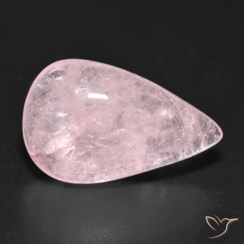 10.42ct 자연스러운 미디엄 라이트 핑크 모르가나이트, 배 모양, 투명한