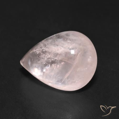 3.77ct 자연스러운 라이트 핑크 모르가나이트, 배 모양, 투명한