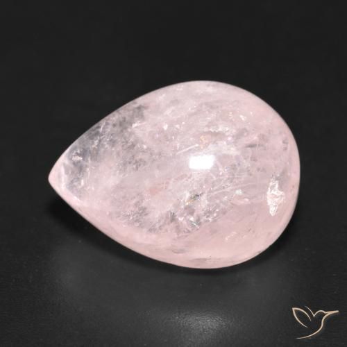 10.51ct 자연스러운 라이트 핑크 모르가나이트, 배 모양, 투명한