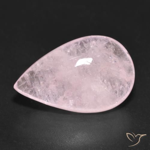 10.80ct 자연스러운 로즈 핑크 모르가나이트, 배 모양, 투명한