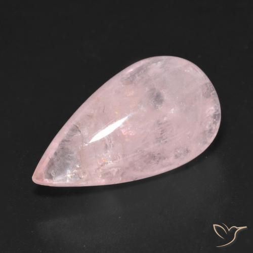 9.32ct 자연스러운 로즈 핑크 모르가나이트, 배 모양, 투명한